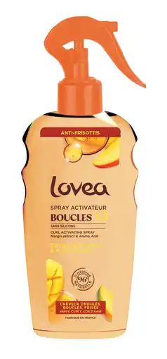 De Online Drogist Lovea Curl Activating Spray Mango Extract & Amino Acid 200ML aanbieding