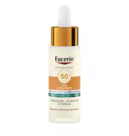 De Online Drogist Eucerin Sun Oil Control Ultralicht UV Serum SPF 50+ 30ML aanbieding