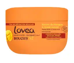 De Online Drogist Lovea Curl Hair Food 3-in-1 Haarmasker Mango Extract & Amino Acid 390ML aanbieding