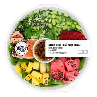 Albert Heijn AH Saladebowl poke zalm tataki aanbieding