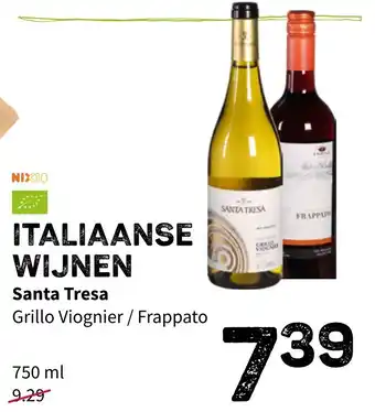 Ekoplaza Italiaanse wijnen 750ml aanbieding