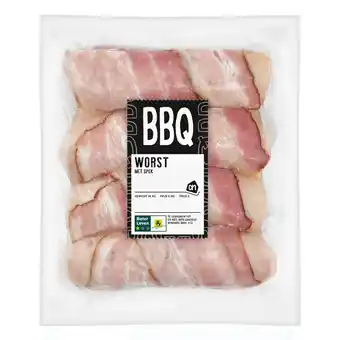 Albert Heijn AH BBQ worst met spek aanbieding