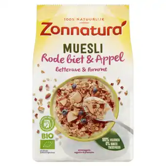 Albert Heijn Zonnatura Veggie muesli rode biet & appel aanbieding