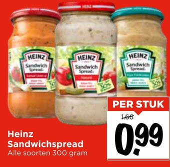 Vomar Voordeelmarkt Heinz Sandwichspread aanbieding