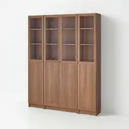 IKEA Billy / oxberg Boekenkast paneel/glas deuren aanbieding
