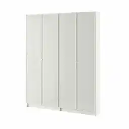 IKEA Ikea billy witte boekenkast met glazen deuren, moderne, rechthoekige vorm aanbieding