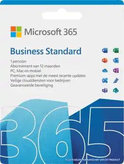 Coolblue Microsoft Office 365 Business Standard EN 1 jaar Abonnement aanbieding