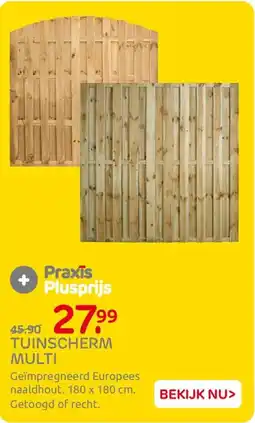 Praxis Tuinscherm Multi aanbieding