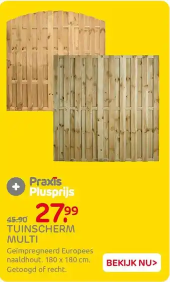 Praxis Tuinscherm Multi aanbieding