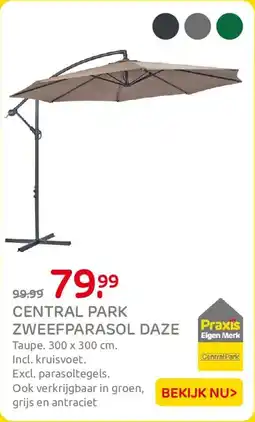Praxis Central Park Zweefparasol Daze aanbieding