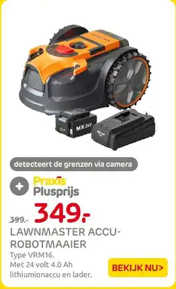Praxis Lawnmaster Accu- Robotmaaier aanbieding