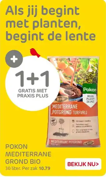 Praxis Pokon Mediterrane Grond Bio aanbieding