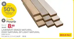 Praxis Laminaat grace natural, cosy natural of light natural aanbieding