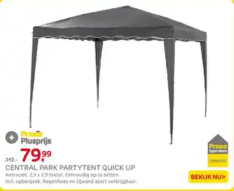 Praxis Central Park Partytent Quick Up aanbieding