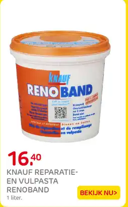 Praxis Knauf Reparatie en Vulpasta Renoband aanbieding