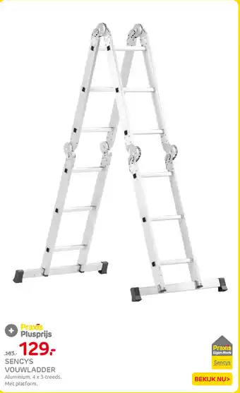 Praxis Sencys Vouwladder aanbieding