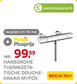 Praxis Hansgrohe thermosta tische douchekraan myfox aanbieding