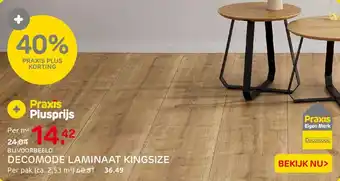 Praxis Decomode Laminaat Kingsize aanbieding