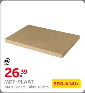 Praxis MDF-Plaat aanbieding