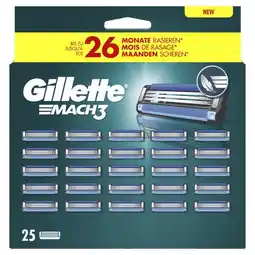 Etos Gillette Mach3 Navulmesjes 25 Stuks aanbieding