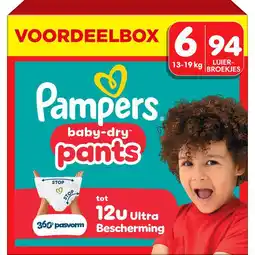Etos Pampers Baby Dry Voordeelbox Luierbroekjes Maat 6 13-19 KG 94 stuks aanbieding