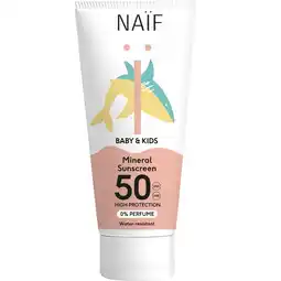 Etos Naïf Baby & Kids Mineral cream 0% Parfum SPF50 175 ML aanbieding