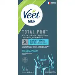 Etos Veet for Men Hair Removal Kit Intimate Body Parts + Aftercare Balm aanbieding