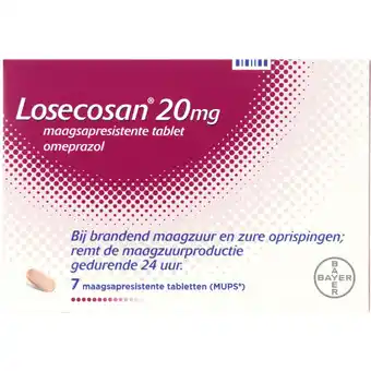 Albert Heijn Losecosan Lose maags 20mg tbl 7ST aanbieding