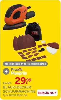 Praxis Black+Decker Schuurmachine aanbieding
