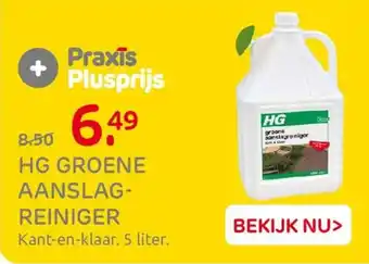 Praxis HG Groene Aanslagreiniger aanbieding