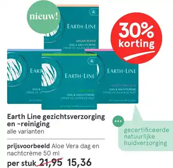 Etos Earth Line gezichtsverzorging en -reiniging aanbieding