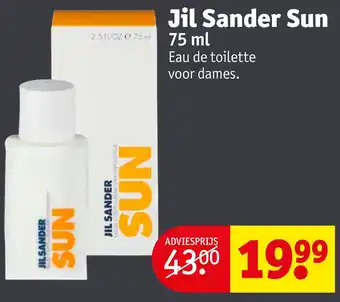 Kruidvat Jil Sander Sun aanbieding