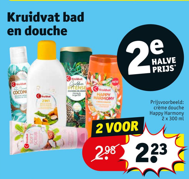 Kruidvat bad en douche aanbieding bij Kruidvat