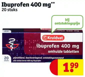 Kruidvat Ibuprofen 400 mg aanbieding