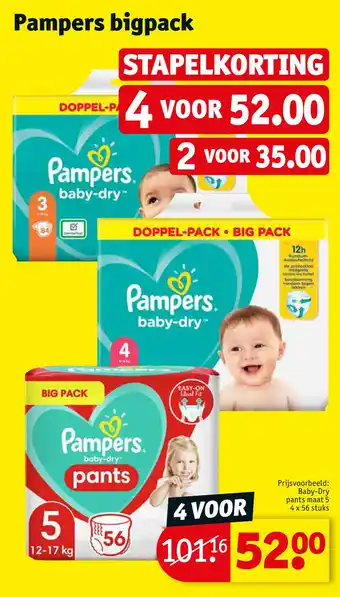 Kruidvat Pampers bigpack aanbieding