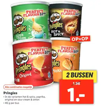 Lidl Pringles aanbieding