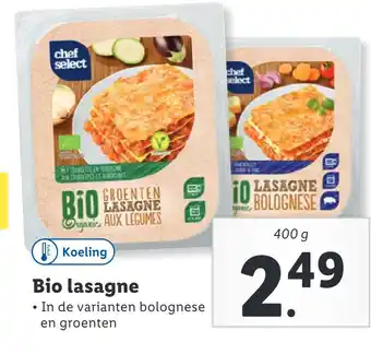 Lidl Bio lasagne aanbieding