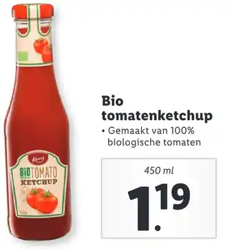 Lidl Bio tomatenketchup aanbieding