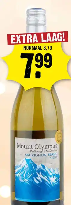 Dirck 3 Mount Olympus Marlborough Sauvignon Blanc 75 cl aanbieding