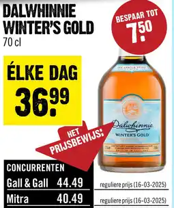Dirck 3 Dalwhinnie Winter's Gold Single Malt Whisky 70 cl aanbieding