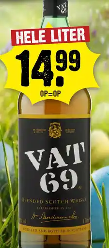 Dirck 3 Vat 69 Whisky 100 cl aanbieding