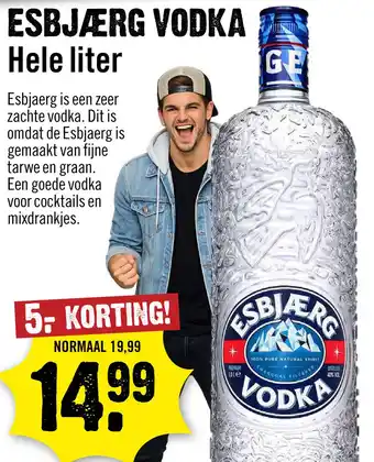 Dirck 3 Esbjaerg Vodka 100 cl aanbieding
