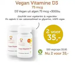 De Rode Pilaren Vegan Vitamine D3 aanbieding
