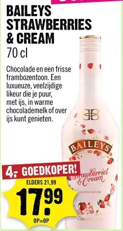 Dirck 3 Baileys Strawberries & Cream 70 cl aanbieding