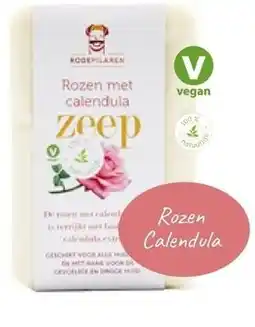 De Rode Pilaren Zeep Rozen met calendula aanbieding