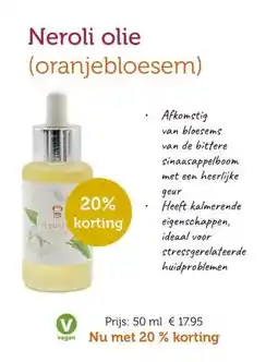 De Rode Pilaren Neroli olie aanbieding