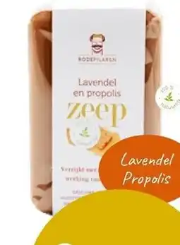 De Rode Pilaren Zeep Lavendel en propolis aanbieding