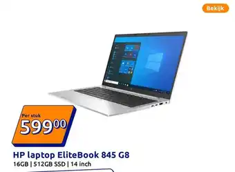 Action HP laptop EliteBook 845 G8 aanbieding