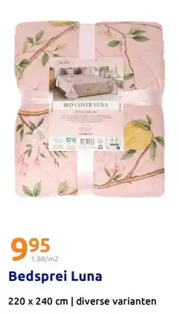 Action Bedsprei Luna aanbieding