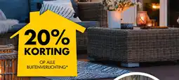 Bouwhof 20% KORTING op alle buitenverlichting aanbieding